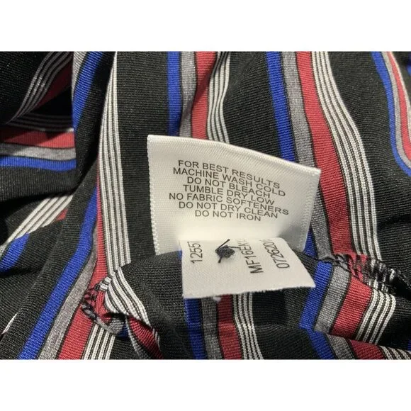 Peter Millar Polo XXL Mens Black Gray Striped Short Sleeve Summer Comfort - Picture 7 of 9